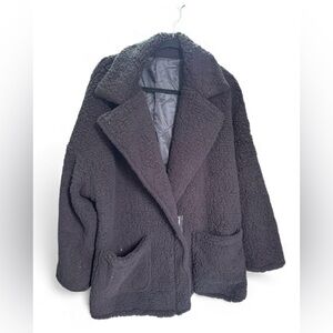 Black Sherpa zip up women’s XXL Teddy Cozy half zip Jacket